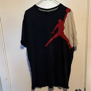 Jordan Black and Red Graphic Men's Shirt
